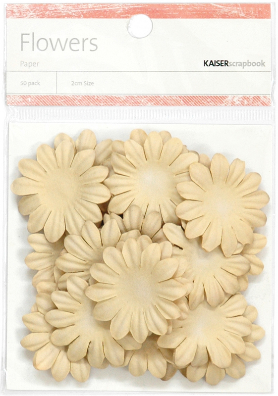 Paper Flowers 1.38" (3.5cm) 50/Pkg - TAUPE Paper Flowers 1.38" (3.5cm) 50/Pkg - TAUPE